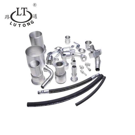 Hydraulic Hose Pipe Fittings SAE 6000 Psi Steel Clamps Flange