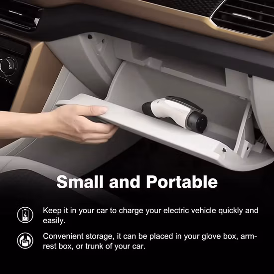 Tesla Model 3, X, S용 48A SAE J1772-Tesla 어댑터 충전 어댑터