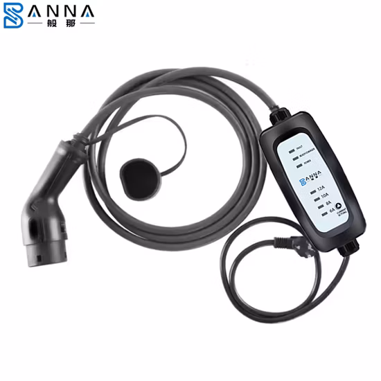 도매 SAE J1772 유형 1 소켓 용 가정용 휴대용 전기 자동차 충전 케이블 32A 유형 2-유형 1 플러그 EV 어댑터 사용자 정의